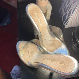 Rhinestone covered competition heels